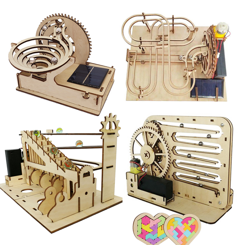 Running Gear Gifts - 3D Wooden Puzzle DIY Assemble Mechanical