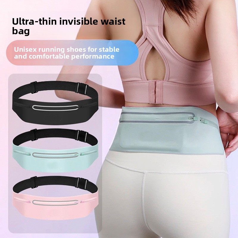 Running Gear Kit - 3 Pockets Reflective Running Belt Marathon