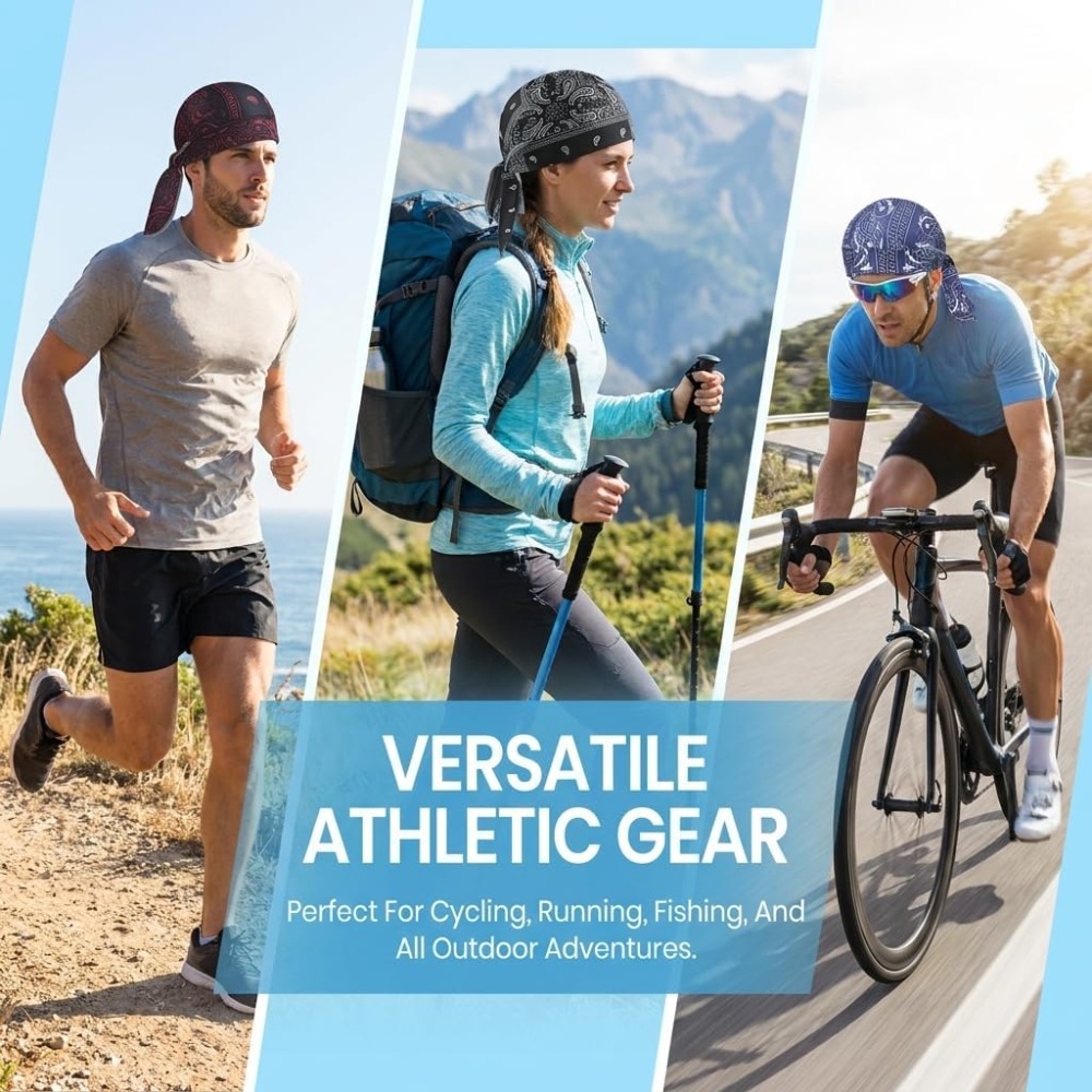 1-5pcs Cooling Skull Cap Helme - Running Gear Hat ulasan dan harga