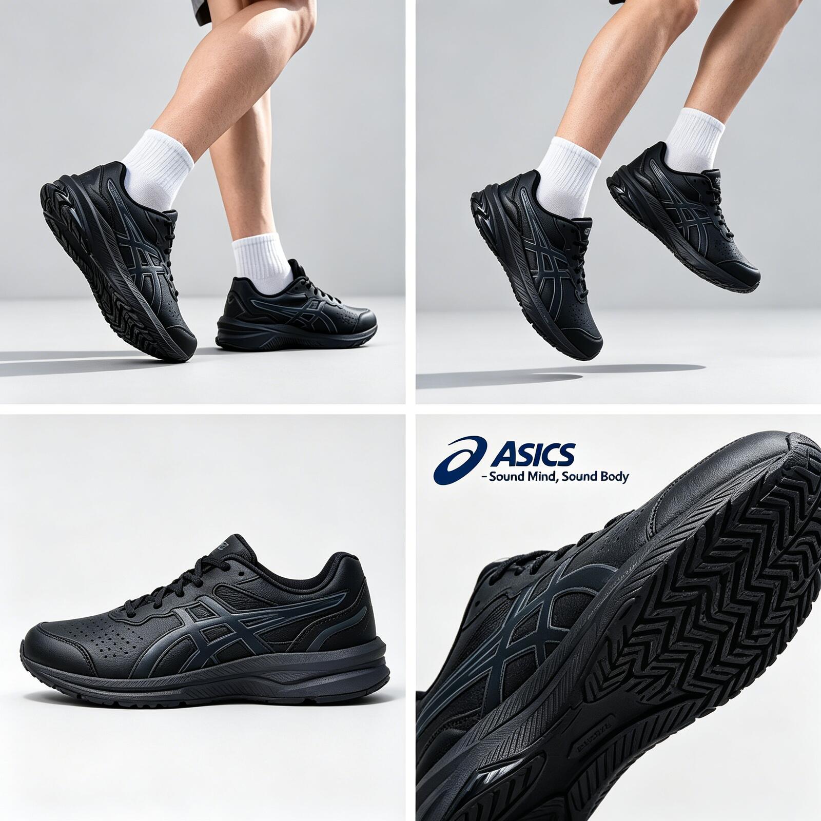 ASICS Men Running Shoes Leathe - Running Gear Asics ulasan dan harga