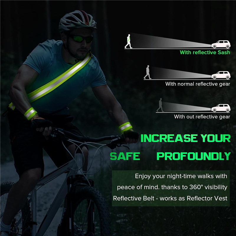 ABJM-2X Reflective Sash For Wa - Running Gear For ulasan dan harga
