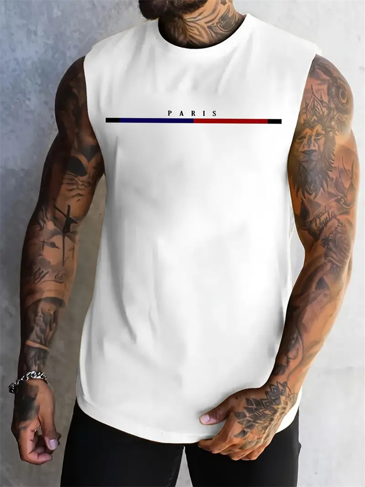 Summer new men's round neck ve - Running Gear Youth ulasan dan harga