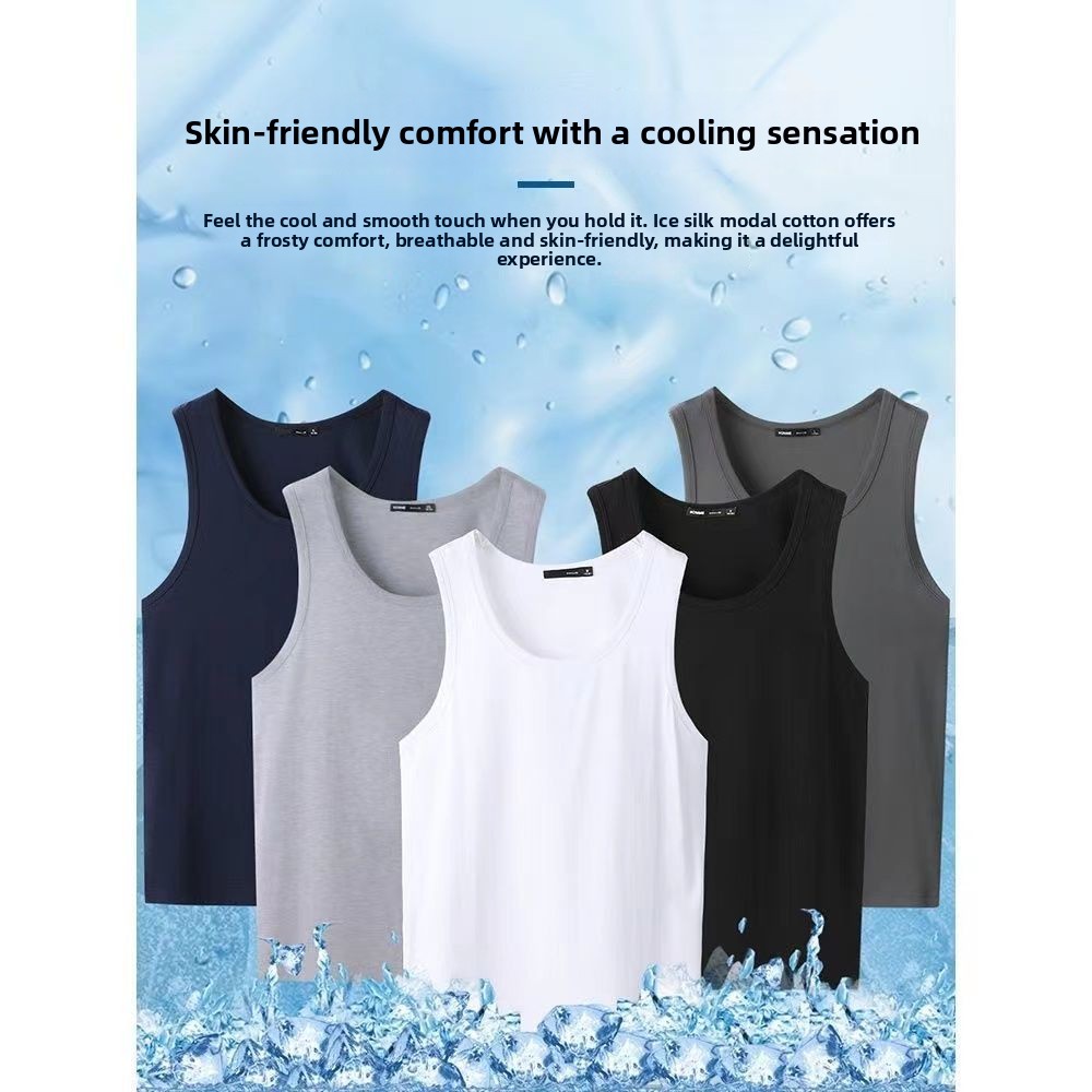 Men's Ice Silk Vest Summer Thi - Running Gear Youth ulasan dan harga