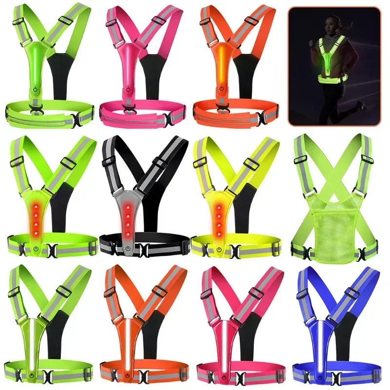 LED Reflective Vest Running Ge - Running Gear Lights ulasan dan harga