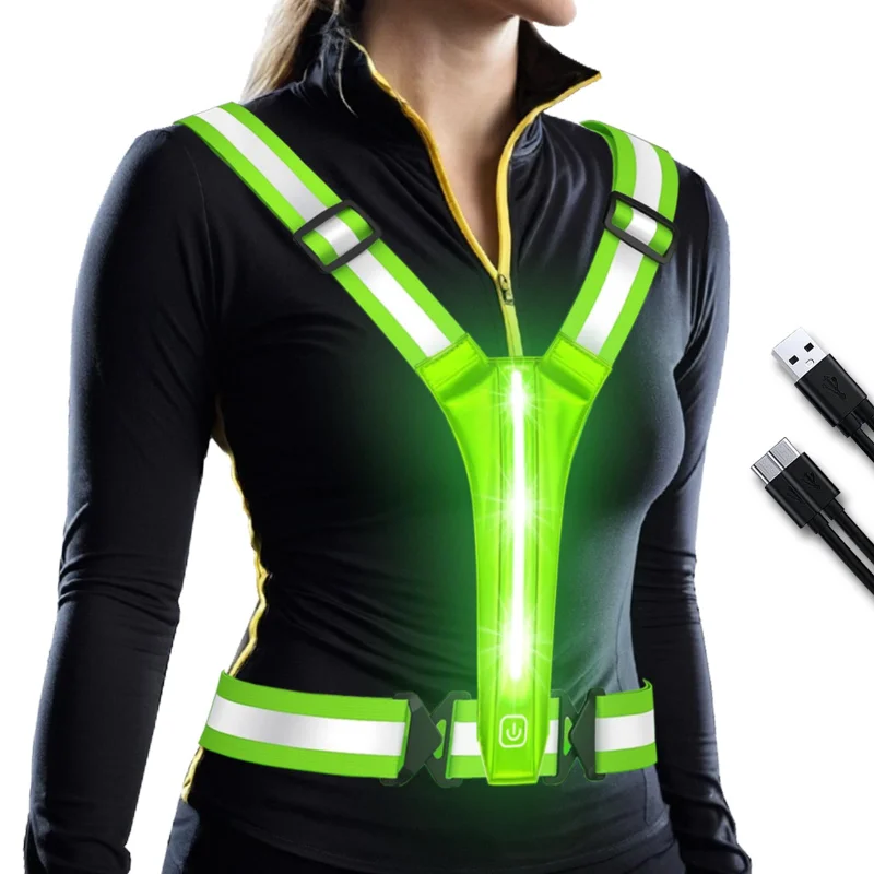 LED Reflective Vest Running Ge - Running Gear Lights ulasan dan harga