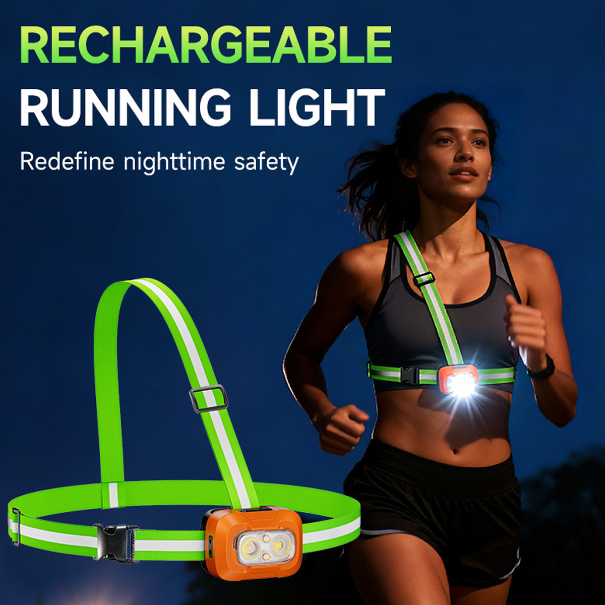 Running Light USB Rechargeable - Running Gear Lights ulasan dan harga