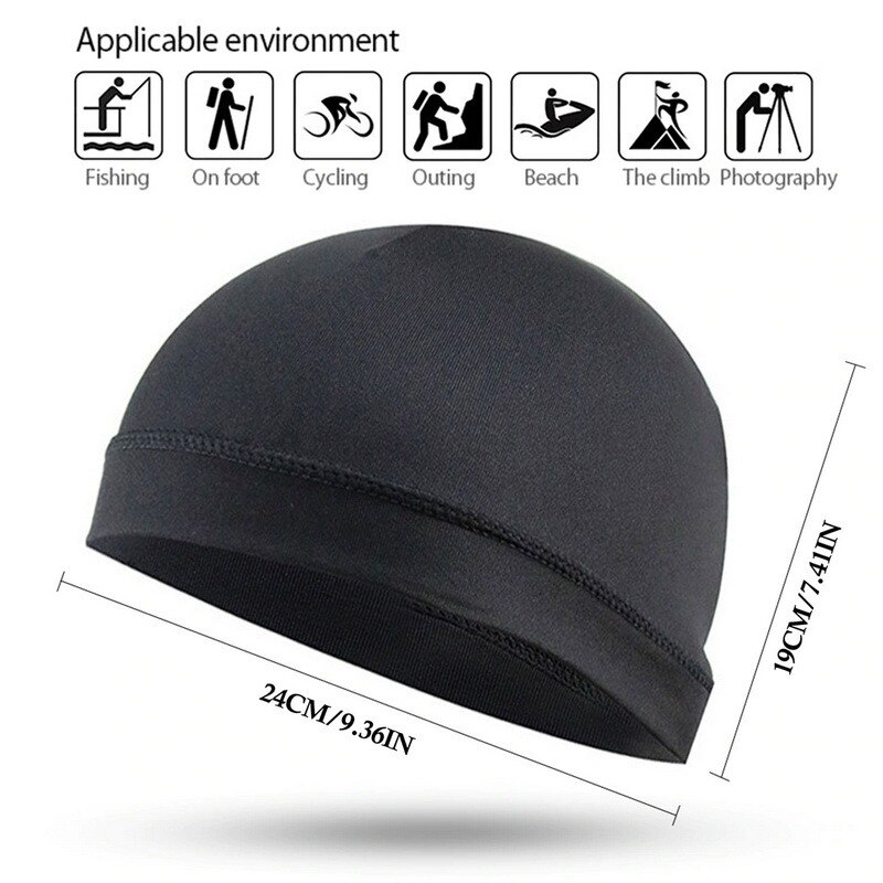 Summer Cycling Beanie Men Cap  - Running Gear Hat ulasan dan harga