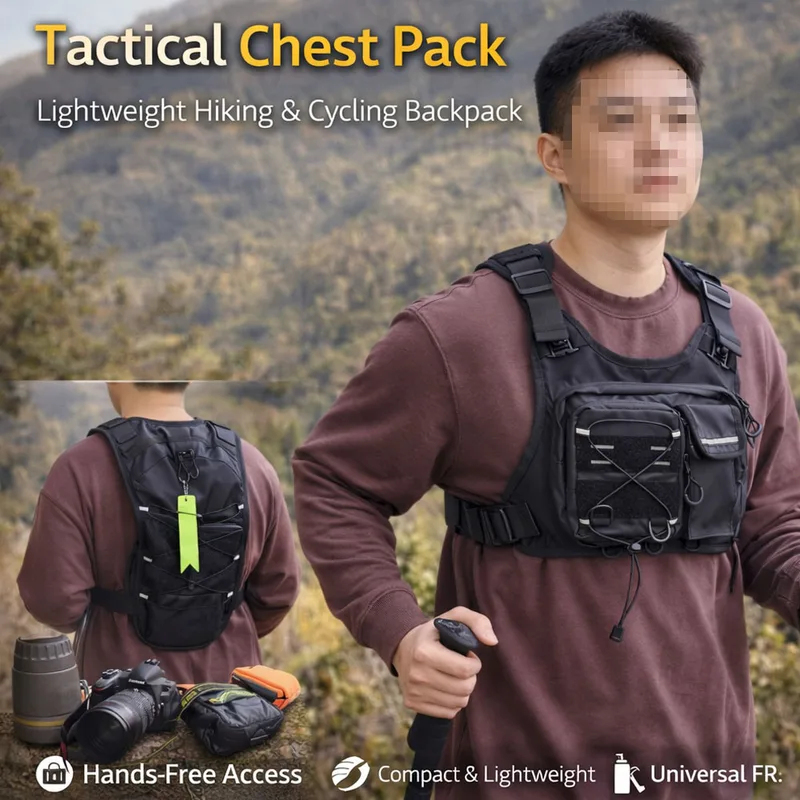 2026 New Tactical Vest Chest B - Running Gear Storage ulasan dan harga