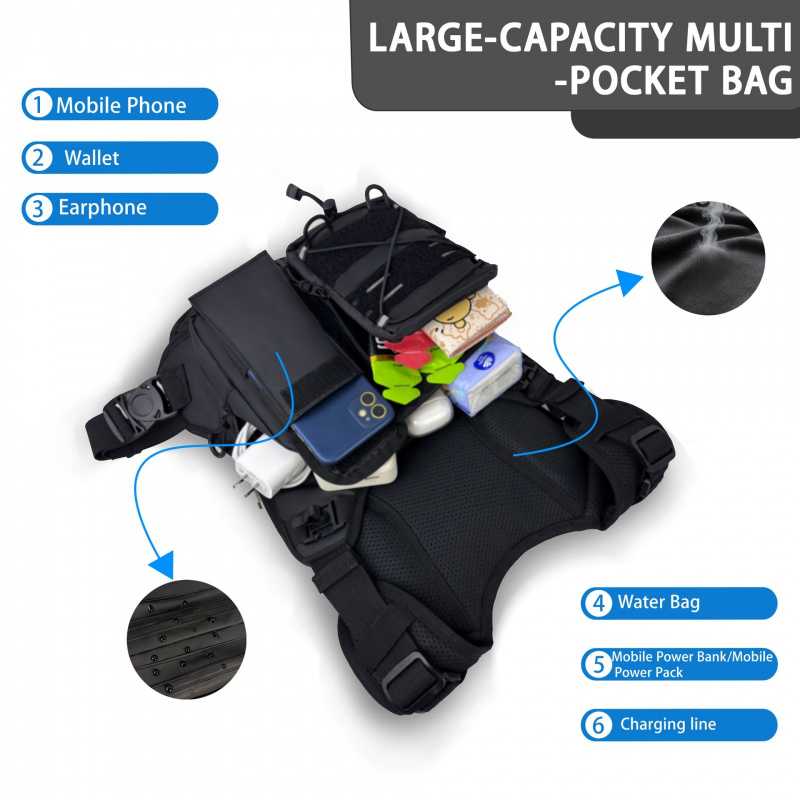 2026 New Tactical Vest Chest B - Running Gear Storage ulasan dan harga