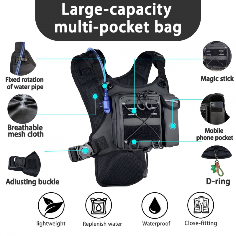 2026 New Tactical Vest Chest B - Running Gear Storage ulasan dan harga