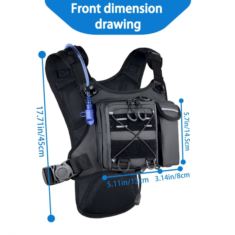 2026 New Tactical Vest Chest B - Running Gear Storage ulasan dan harga