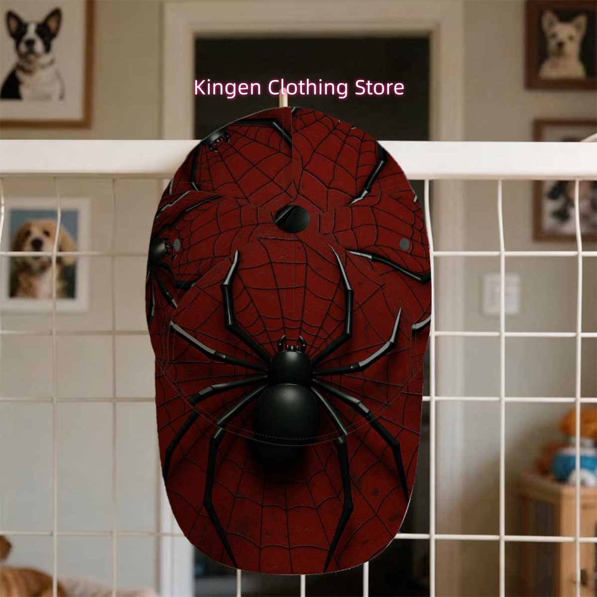 1pc 2D Flat Black Spider on Re - Running Gear Gifts ulasan dan harga