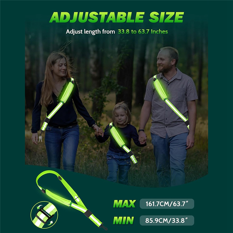 NEW-LED Reflective Belt Sash W - Running Gear Lights ulasan dan harga